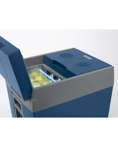 Nevera con Ruedas para Camping de 48 litros. De Mobicool - abierta