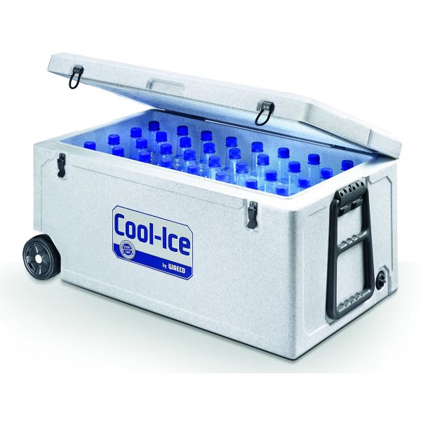 Nevera Pasiva con Ruedas Waeco 86 litros abierta