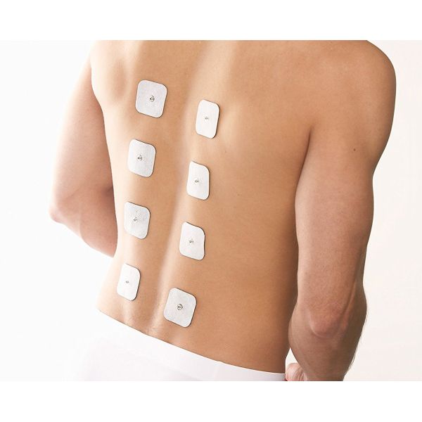 Electro-Estimulador muscular 3 in 1 con 8 Electrodos para espalda
