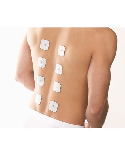Electro-Estimulador muscular 3 in 1 con 8 Electrodos para espalda