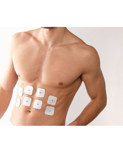 Electro-Estimulador muscular 3 in 1 con 8 Electrodos para abdomen