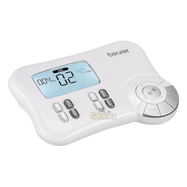 Electro-Estimulador muscular 3 in 1 con 8 Electrodos Lateral