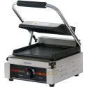 Plancha-Grill Profesional. Base Lisa y tapa Ranurada. Mixta. Ancho 22 cm