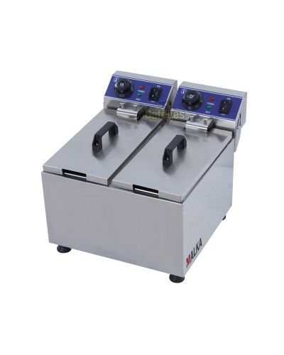 Freidora profesional Malka 12 litros con tapa