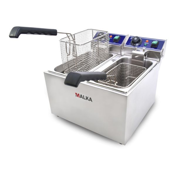 Freidora profesional Malka 16 litros - Abierta