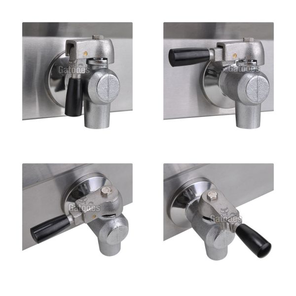 Freidora Profesional doble cesta 20 litros (10+10) grifos de vaciado