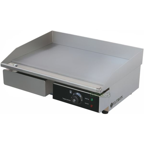 Plancha de Cocina Profesional eléctrica de Cromoduro. Eltron