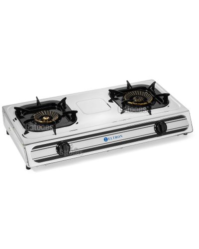 Cocina de Gas de 2 Fuegos. Con Termopar