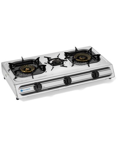 Cocina de Gas de 3 Fuegos. Con Termopar