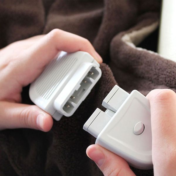 Manta Eléctrica doble Bicolor con conector desconectado