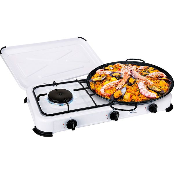 Cocina de Gas de 2 Fuegos doméstica - paella