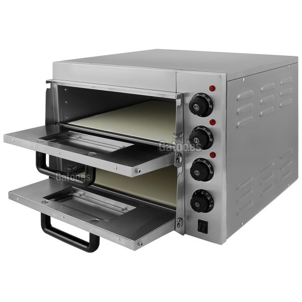 Horno para 2 Pizzas de 40 cm. Compact 4022 abierto
