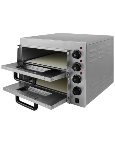 Horno para 2 Pizzas de 40 cm. Compact 4022 abierto