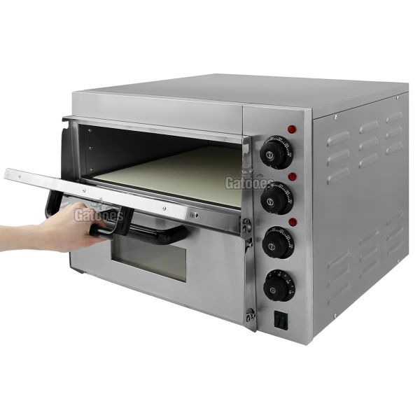 Horno para 2 Pizzas de 40 cm. Compact 4022 abierto arriba