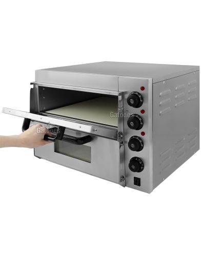 Horno para 2 Pizzas de 40 cm. Compact 4022 abierto arriba