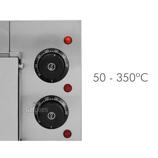 Mandos del Horno para 2 Pizzas de 40 cm. Compact 4022