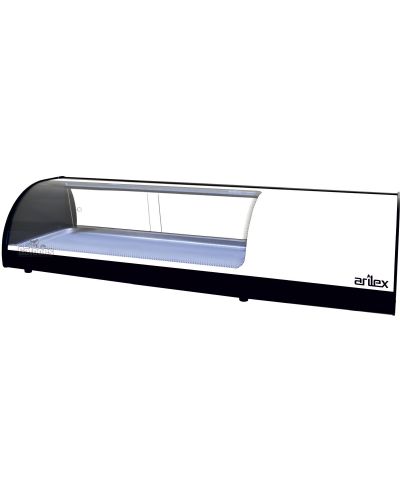 Vitrina Refrigerada Tapas Lisa. 8 Cubetas VRL8