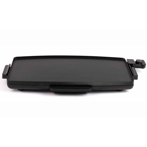 Vista frontal de la Plancha Parrilla Grill Eléctrica. Ancho 66 cm.