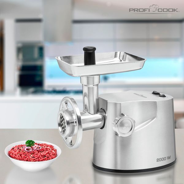 Picadora de Carne Semi-Profesional Proficook de aluminio