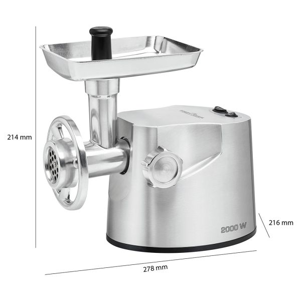 Medidas de la Picadora de Carne Semi-Profesional Proficook