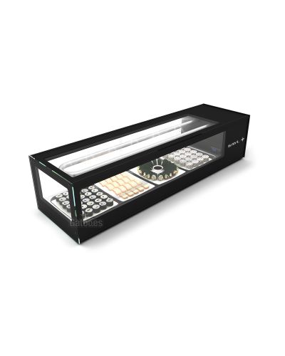 Vista superior de la Vitrina para Sushi Refrigerada. Sayl LSU 6