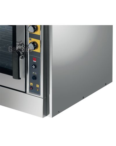 Panel del Horno de Gas profesional de 5 bandejas gastronorm 53x33 con vapor. EKA. Detalle