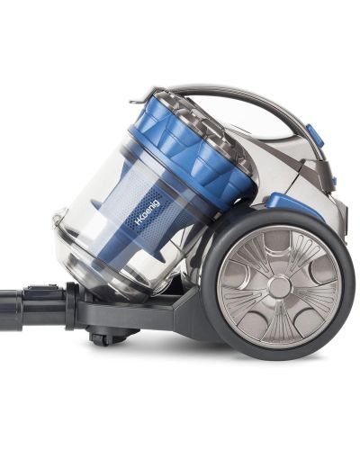 Vista lateral del Aspirador sin bolsa Compact+ H.Hoenig STC68. Especial Animales.