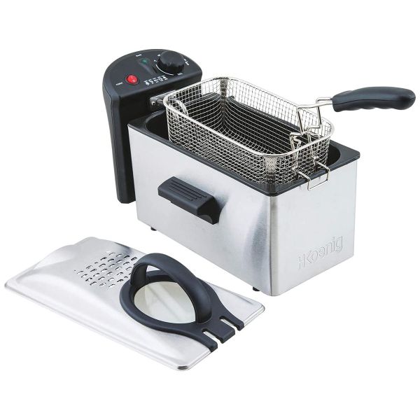 Freidora de 3 litros 2100W H.Koenig abierta