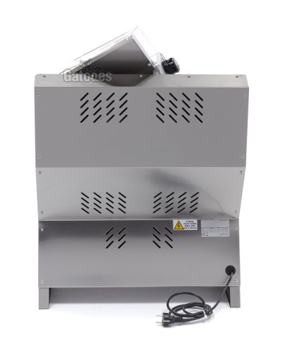 Vista trasera Formadora de Pizza Profesional Doble para Pizzas de 40 cm. DP42