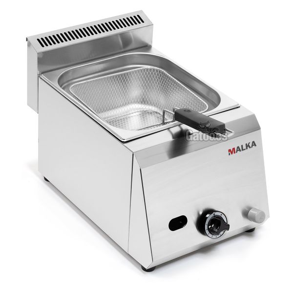 Freidora de Gas 8 Litros Profesional GD8 (OUTLET Reacondicionado) Abierta