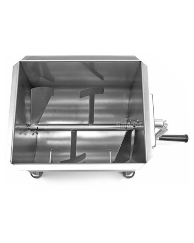 Vista interior del Amasador de Carne Manual Profesional de 10, 20 y 30 Litros