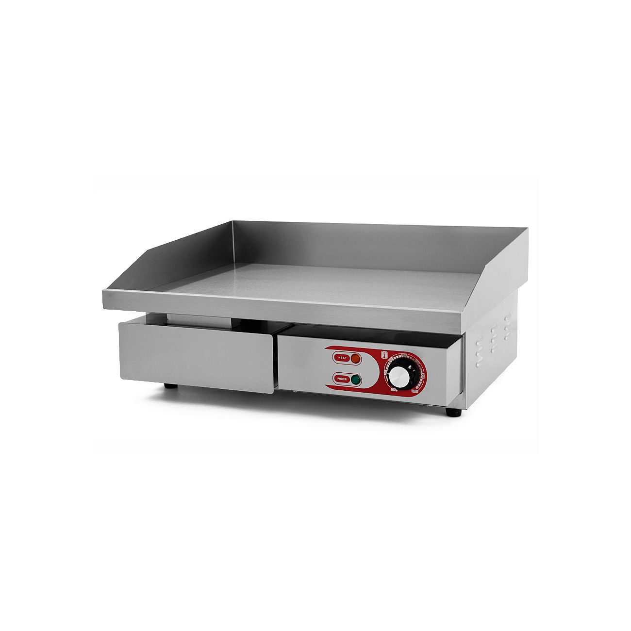 Plancha Eléctrica de Cocina Profesional Eltron. Ancho 55 cm. (de Cromoduro) (OUTLET Reacondicionado)