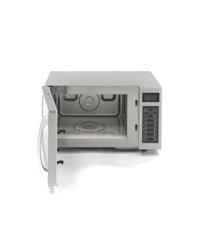 Microondas Profesional 25 Litros 1.000W Programable Inox MC10 abierto