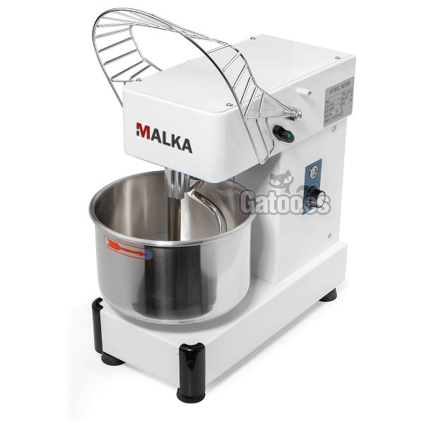 Amasadora Espiral de 10 litros Malka KL10 (OUTLET Reacondicionado) abierta