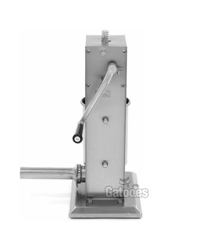 Vista lateral Churrera Embutidora Vertical Inox 10, 12 o 15 Litros CP28