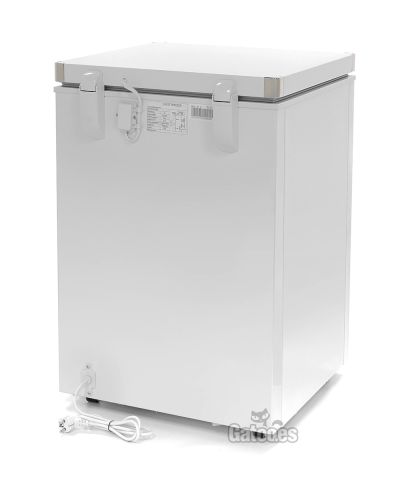 Vista trasera Congelador Horizontal Profesional 93 Litros. Puerta Ciega Abatible. Ancho 57 cm.
