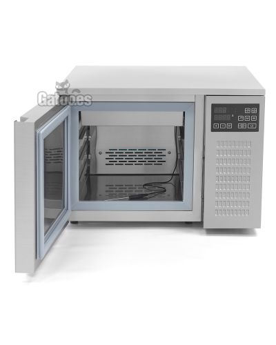 Puerta abierta Abatidor de Temperatura Profesional para 3 bandejas 2/3 GN