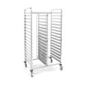 Carro Bandejero Doble 32 Bandejas Bakerynorm de 60x40 cm.