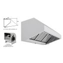 Campana Extractora Industrial. Incluye Turbina. Ancho 150 cm.