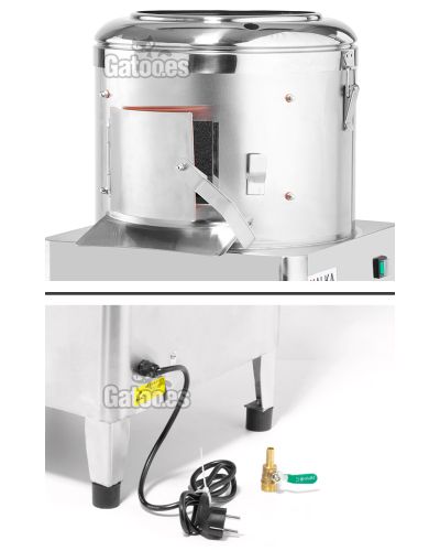 Pelador de Patatas Profesional para 10 Kg. PXM10 (OUTLET Reacondicionado) puerta frontal y cable monofásico