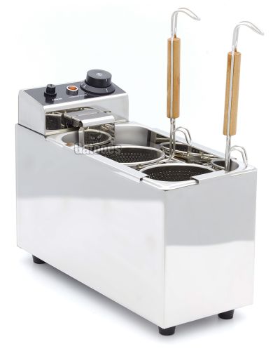 Cocedor de Pasta Eléctrico Profesional 4 litros, 2 cestas