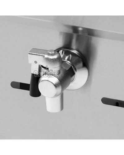 Freidora de Gas 17+17 litros Malka FGD34 - Válvulas de vaciado