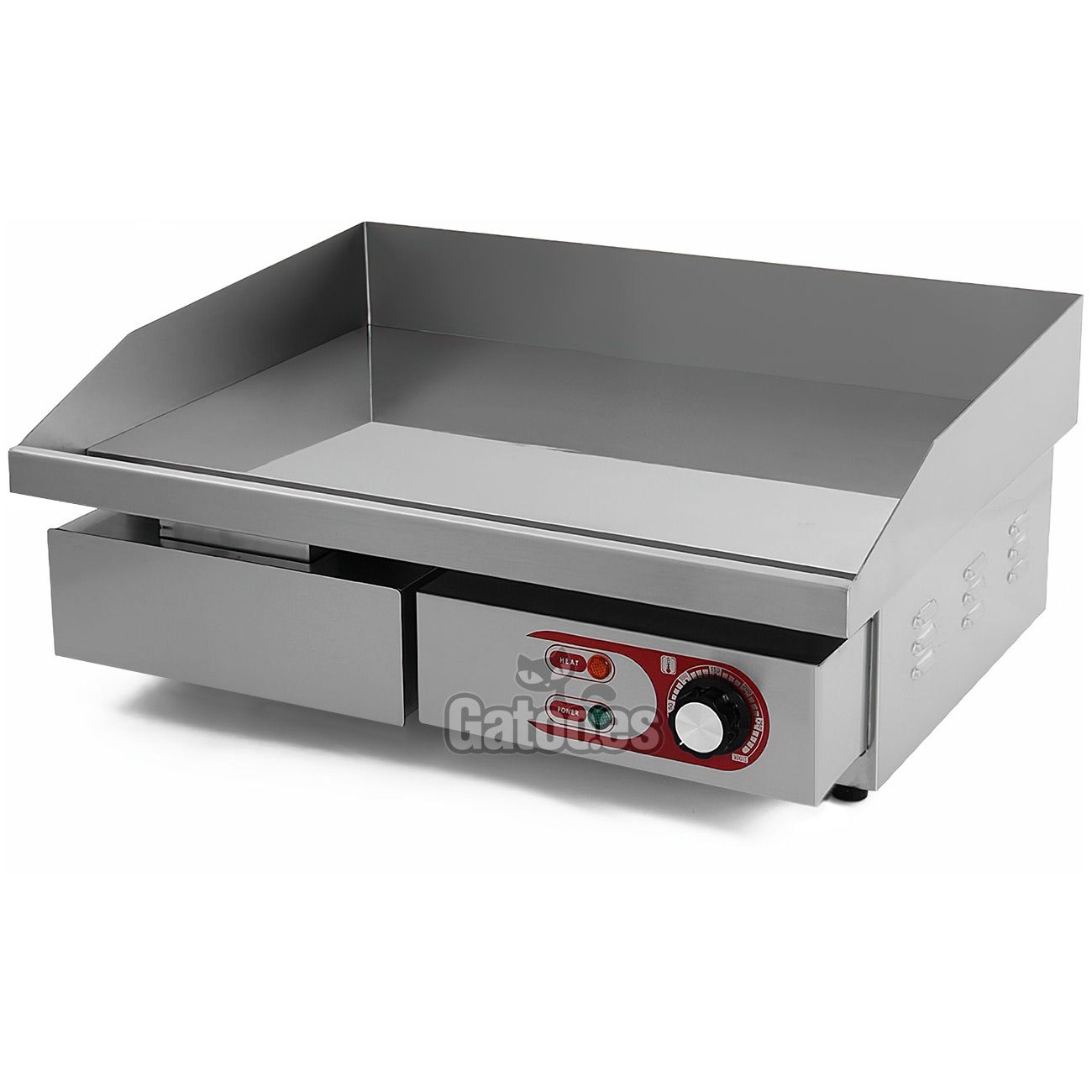 Plancha Eléctrica de Cocina Industrial Eltron. Cromoduro Ancho 55 cm.