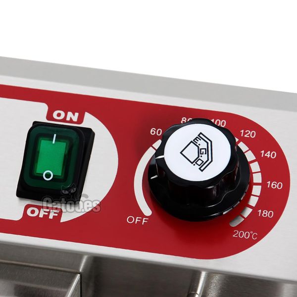 Freidora Profesional Eléctrica 7 litros - Controles