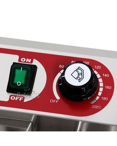 Freidora Profesional Eléctrica 7 litros - Controles