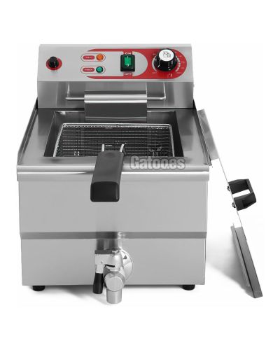 Vista frontal de la Freidora Profesional Eléctrica 14 litros