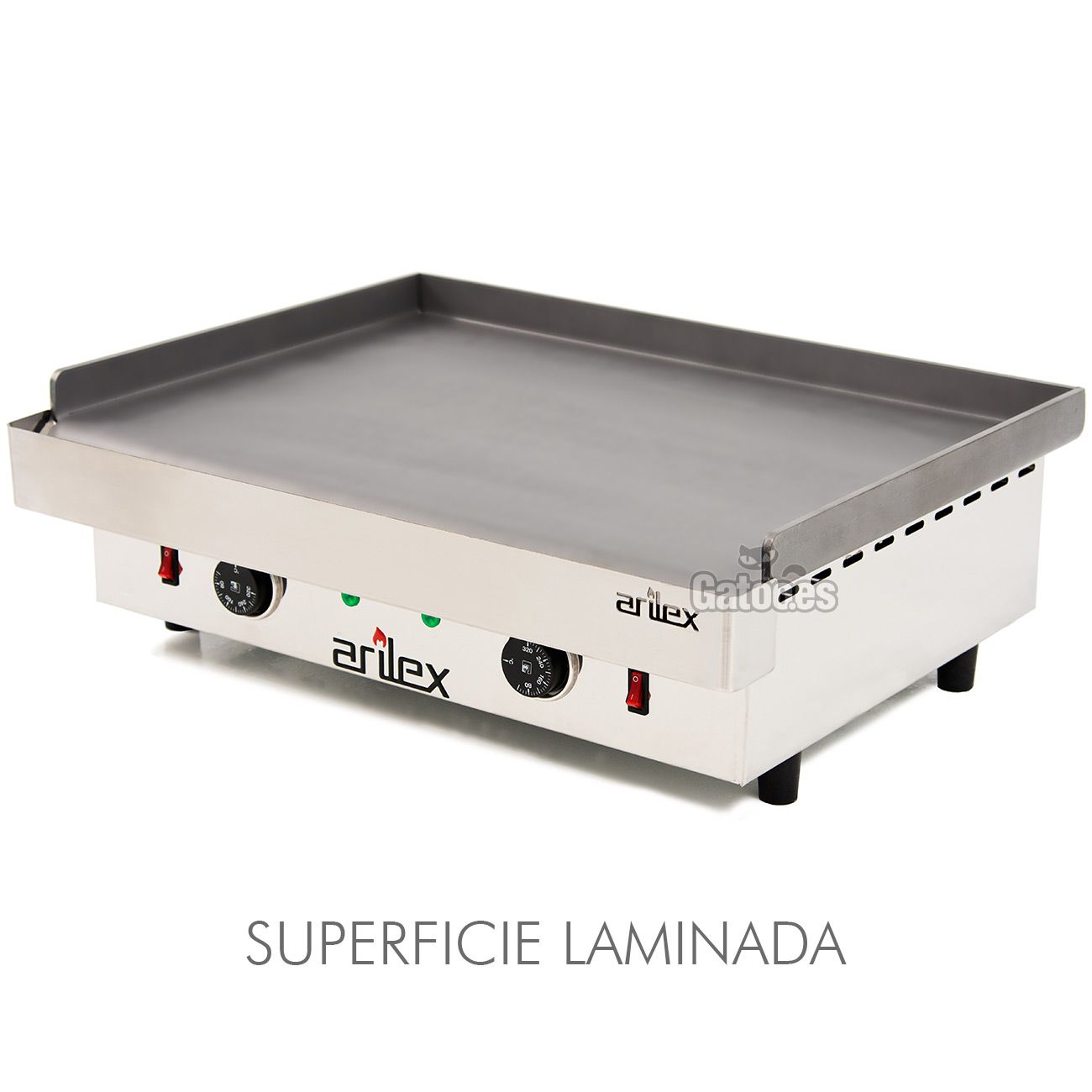 Plancha Eléctrica de Cocina Profesional. Ancho 60 cm