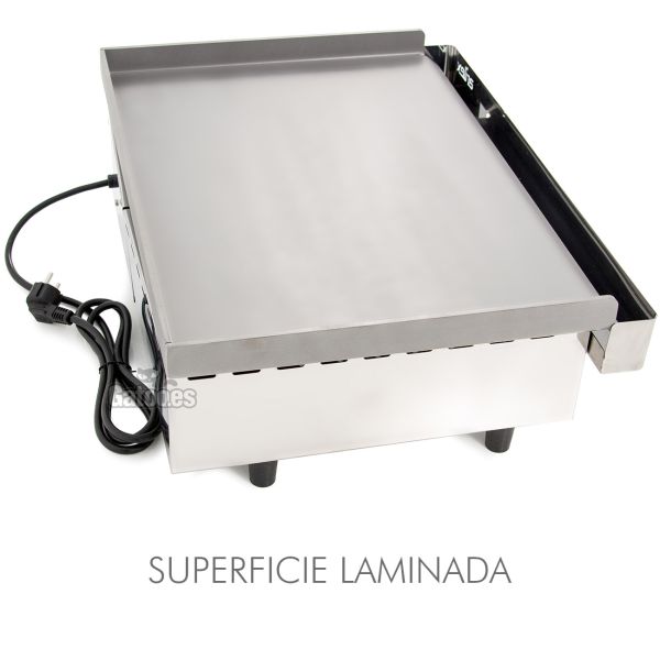 Plancha Eléctrica 60 cm - Placa Laminada Lateral