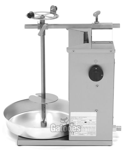 Vista lateral Asador de Kebab a Gas. 1 Quemador.