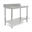 OUTLET Mesas de Trabajo de acero inoxidable Murales. Fondo 60 cm. Ancho 200 cm. (Reacondicionado)